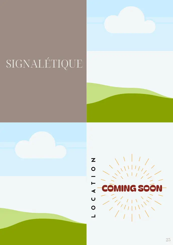 Location panneau de signalétique